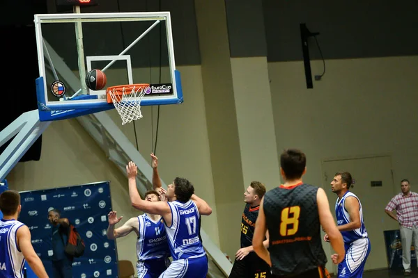 Orenburg Ryssland Juni 2019 Män Spelar Basket Interregionala Finalen Amatörbasketligan — Stockfoto