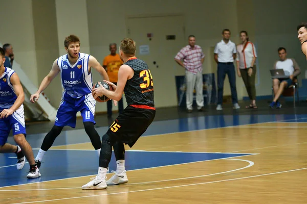 Orenburg Russia June 2019 Year Men Play Basketball Interregional Finals — Stock Photo, Image