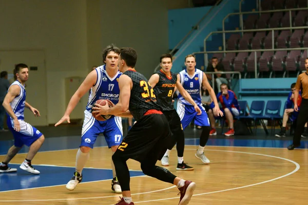 Orenburg Russia June 2019 Year Men Play Basketball Interregional Finals — Stock Photo, Image