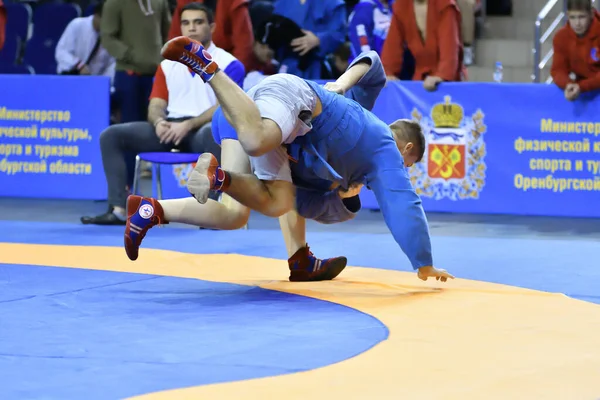 Orenburg Rusland Februari 2019 Jongenswedstrijden Zelfverdediging Zonder Wapens Het Kampioenschap — Stockfoto