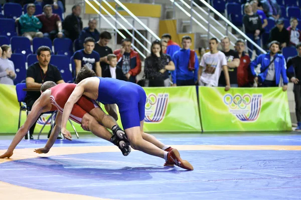 Orenburg Russia March 2017 Boy Compete Sports Wrestling Volga Federal — Stock Photo, Image