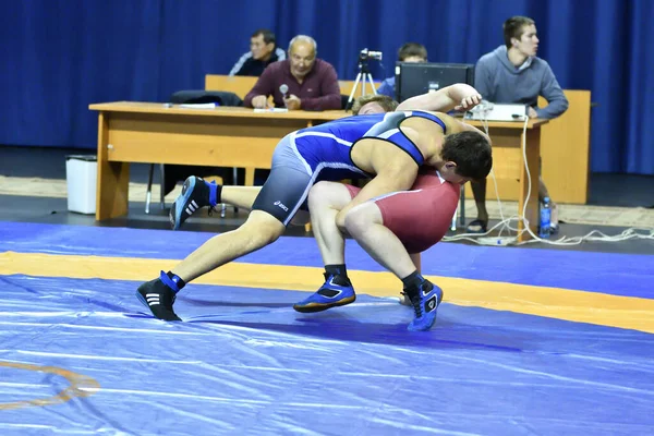 Orenburg Russia October 2017 Boys Compete Sports Wrestling All Russian — Stock Photo, Image