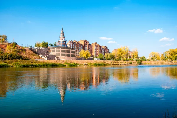 Herfst rivier Oeral — Stockfoto