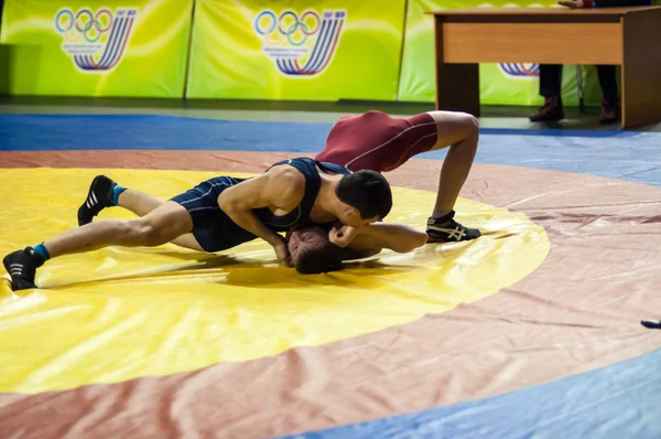 Güreş spor tarihinde Gençlik yarışmalar — Stok fotoğraf