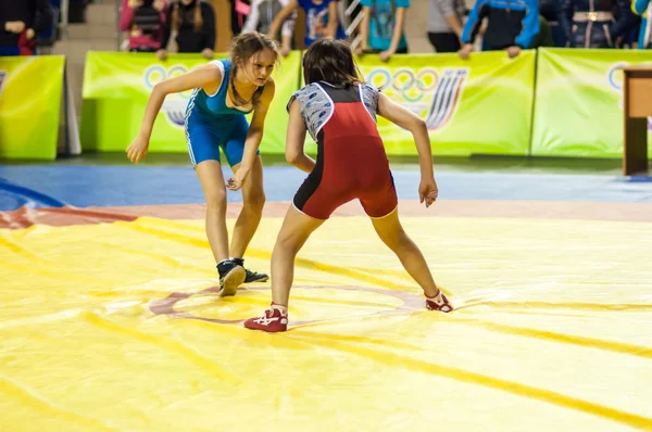 Chicas luchadoras — Foto de Stock