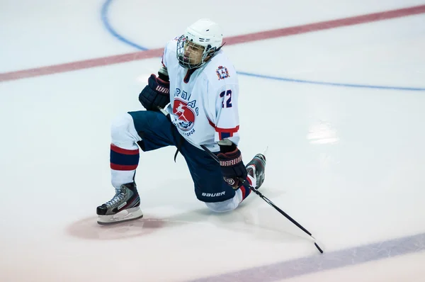 Hockey med pucken. — Stockfoto