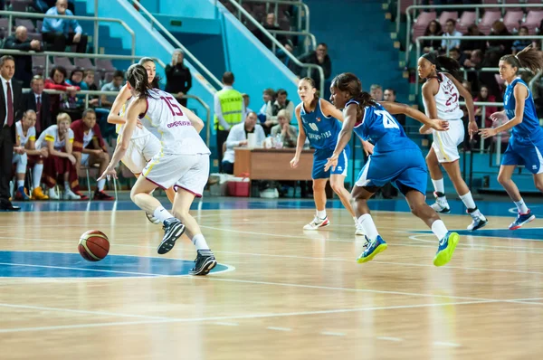 Basketbalwedstrijd, — Stockfoto