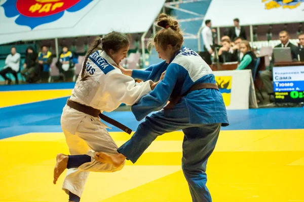 Mädchen im Judo — Stockfoto