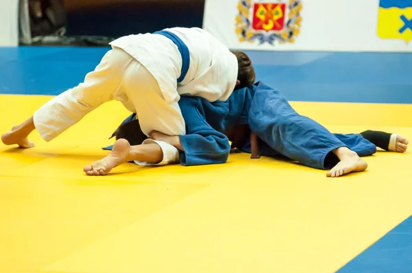 Judo genç erkeklerde — Stok fotoğraf