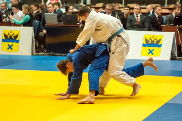 Judo genç erkeklerde — Stok fotoğraf