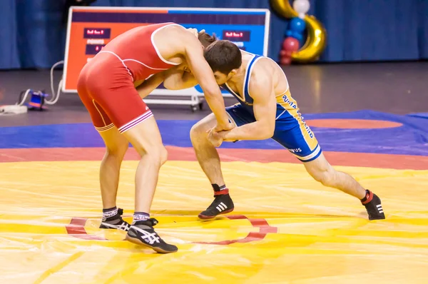 Das Duell im Ringen — Stockfoto