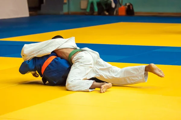 Judo verseny ifjúsági — Stock Fotó