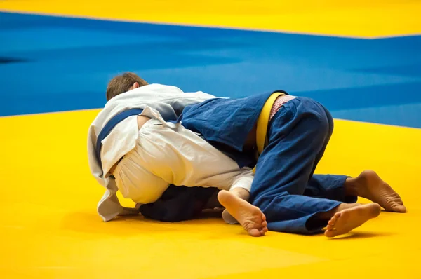 Judo competitie jeugd — Stockfoto