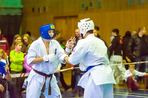 Torneo abierto de karate kiokusinkaj , — Foto de Stock
