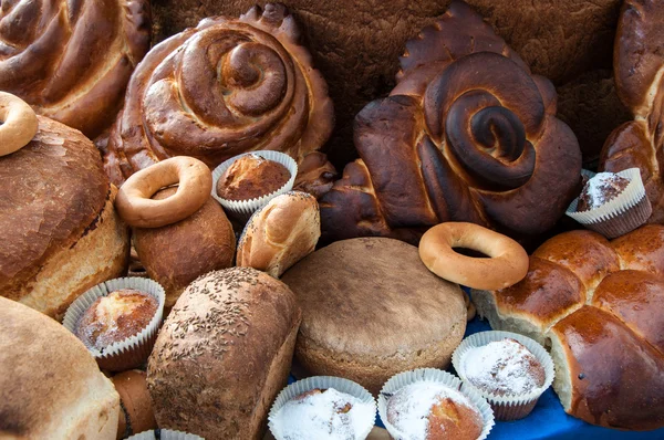 Sortimento de produtos de padaria — Fotografia de Stock