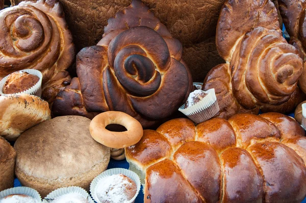 Sortiment av bageriprodukter — Stockfoto