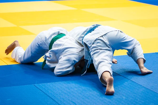 Fata judoka — Fotografie, imagine de stoc