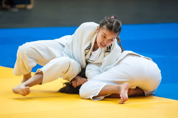 Menina judoca — Fotografia de Stock