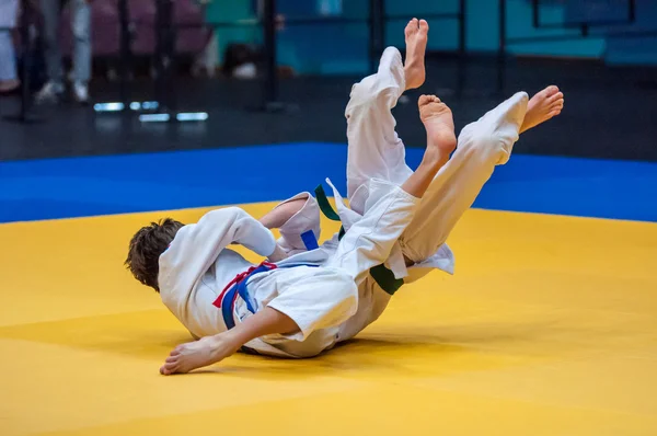 Twee judoka — Stockfoto