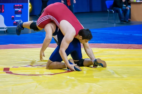 Competições no wrestling — Fotografia de Stock