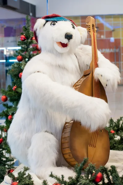 Beruang kutub Natal — Stok Foto