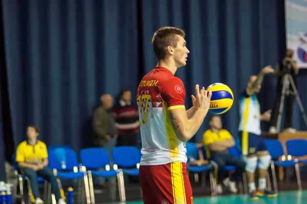 Erkekler Voleybol oynamak — Stok fotoğraf