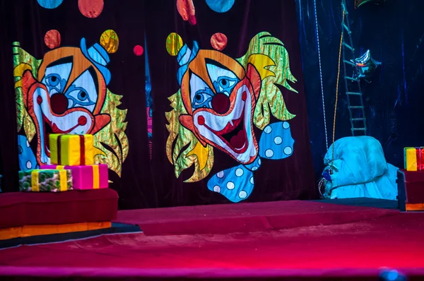 Circus gordijn — Stockfoto