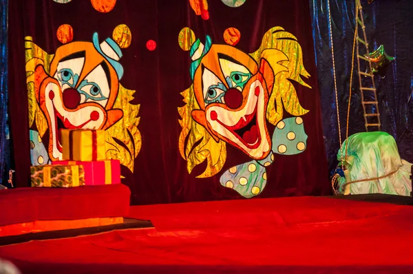 Circus gordijn — Stockfoto