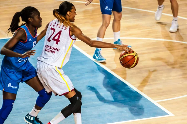 Torneio de basquete meninas , — Fotografia de Stock