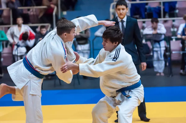 Two judoka, — Stock Photo, Image