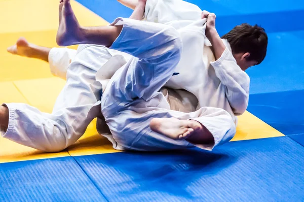 Two judoka, — Stock Photo, Image