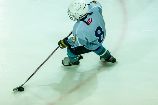 The boys are playing hockey — Stock Photo, Image