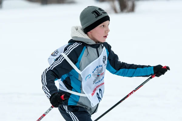 Competições de esqui cross-country — Fotografia de Stock