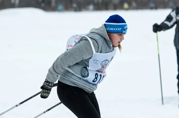 Лыжные соревнования — стоковое фото