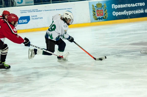 Juniorský hokejista — Stock fotografie