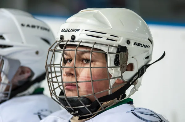 Juniorský hokejista — Stock fotografie