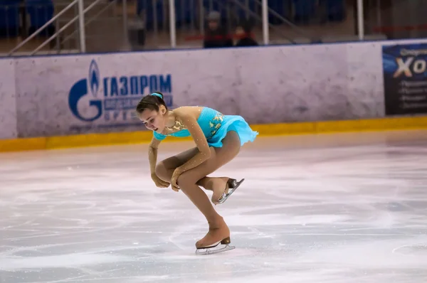 Menina figura patinador — Fotografia de Stock