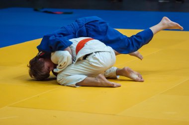 Judo yarışmalar arasında çocuklar, Orenburg, Rusya Federasyonu