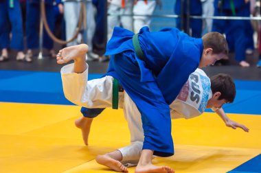 Judo yarışmalar arasında çocuklar, Orenburg, Rusya Federasyonu