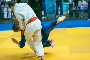 Judo yarışmalar arasında çocuklar, Orenburg, Rusya Federasyonu