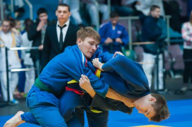 Judo yarışmalar arasında çocuklar, Orenburg, Rusya Federasyonu
