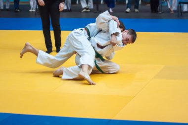 Judo yarışmalar arasında çocuklar, Orenburg, Rusya Federasyonu