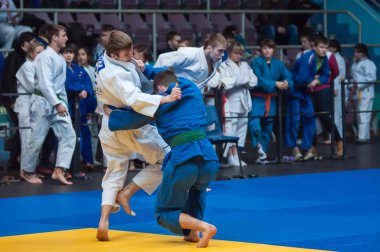 Judo yarışmalar arasında çocuklar, Orenburg, Rusya Federasyonu