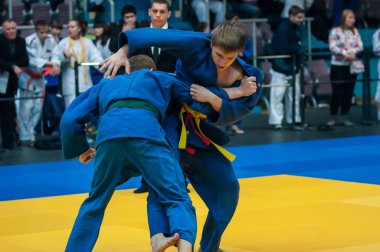 Judo yarışmalar arasında çocuklar, Orenburg, Rusya Federasyonu