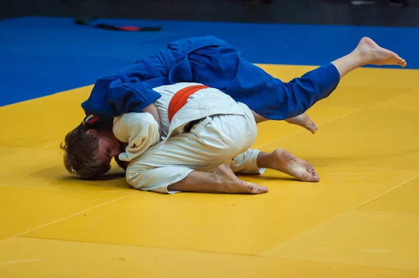 Judo-Wettbewerbe bei Jungen, Oranienburg, Russland — Stockfoto