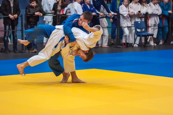 Judo yarışmalar arasında çocuklar, Orenburg, Rusya Federasyonu