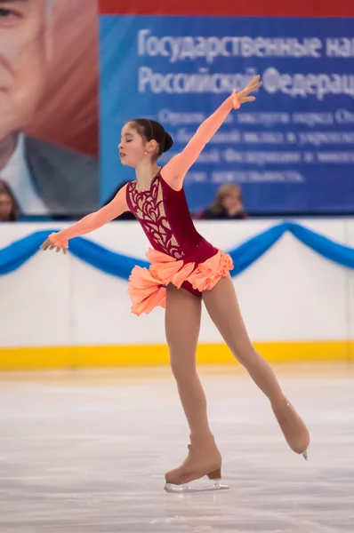 Meisje kunstschaatsster, Orenburg, Rusland — Stockfoto