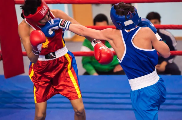 Competições em Boxe, Orenburg, Rússia — Fotografia de Stock