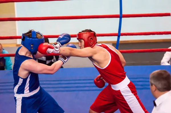 Competições em Boxe, Orenburg, Rússia — Fotografia de Stock