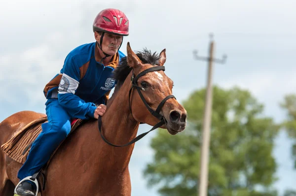 Course de chevaux en vacances Sabantuy — Photo